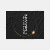 Eclipse 太陽の 2024シティ フリースブランケット (正面(横))