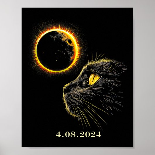 Eclipse 太陽の 2024シャツ皆既日食4月8日2日 ポスター (正面)