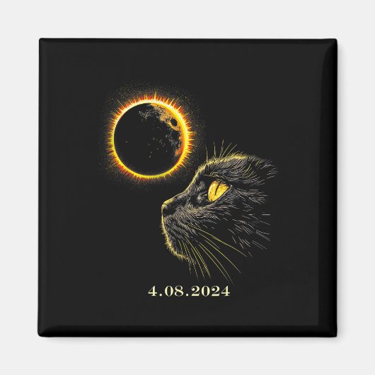 Eclipse 太陽の 2024シャツ皆既日食4月8日2日 マグネット (正面)