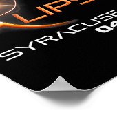Eclipse 太陽の 2024シラキュースニューヨーク ポスター (角)