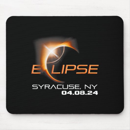 Eclipse 太陽の 2024シラキュースニューヨーク マウスパッド (正面)