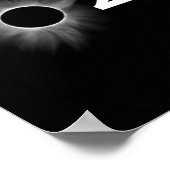 Eclipse 太陽の 2024シンプルの皆既食 ポスター (角)