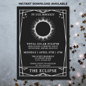 Eclipse 太陽の 2024タロットの表示パーティー合計 招待状