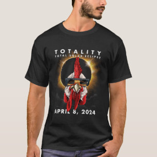 Eclipse 太陽の 2024チキンルースター tシャツ