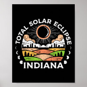 Eclipse 太陽の 2024トータリティ4月8日メンズウィメンズキッズ ポスター