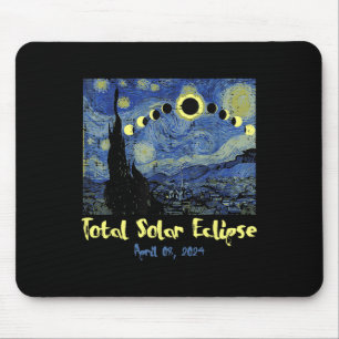 Eclipse 太陽の 2024トータリティ4月8日メンズウィメンズキッズ マウスパッド