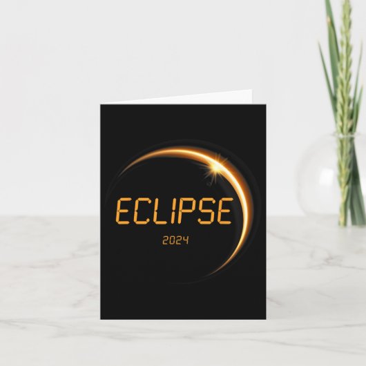 Eclipse 太陽の 2024トータル太陽のEclipse 4.08.24 13 カード (正面)