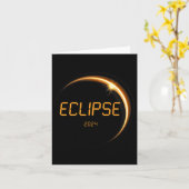Eclipse 太陽の 2024トータル太陽のEclipse 4.08.24 13 カード (黄色い花)