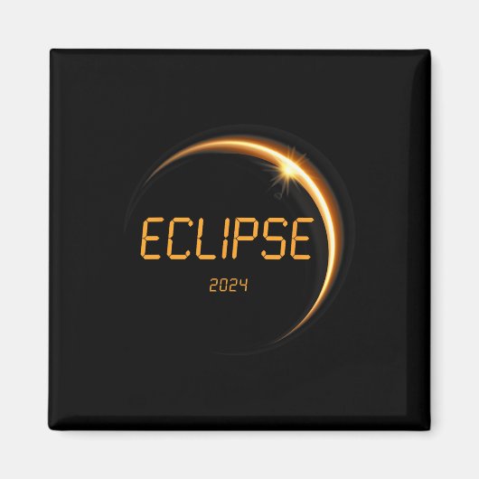 Eclipse 太陽の 2024トータル太陽のEclipse 4.08.24 13 マグネット (正面)