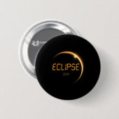Eclipse 太陽の 2024トータル太陽のEclipse 4.08.24 13 缶バッジ (正面&裏面)