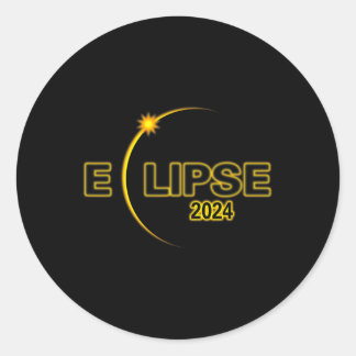 Eclipse 太陽の 2024トータル太陽のEclipse 4.08.24 Sol ラウンドシール