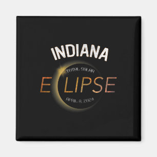 Eclipse 太陽の 2024トータルEclipse太陽の州インド マグネット