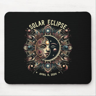 Eclipse 太陽の 2024トータルEclipse太陽の 4.08.24キッド マウスパッド
