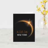 Eclipse 太陽の 2024ニューヨーク総合春4.08.2 カード (黄色い花)