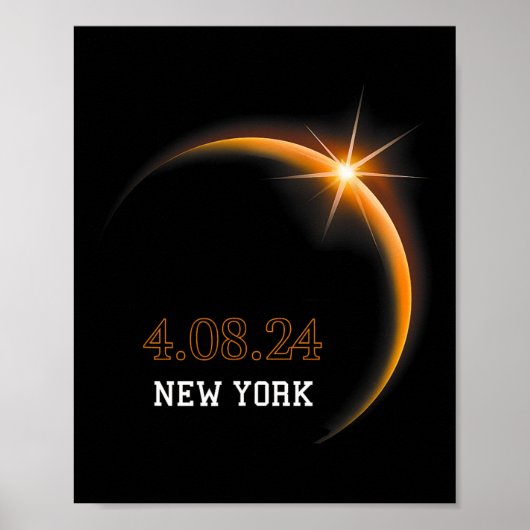 Eclipse 太陽の 2024ニューヨーク総合春4.08.2 ポスター (正面)