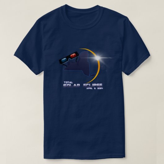 Eclipse 太陽の 2024ニューヨークTシャツ Tシャツ (デザイン正面)