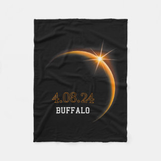 Eclipse 太陽の 2024バッファロー総春4.08.24 フリースブランケット