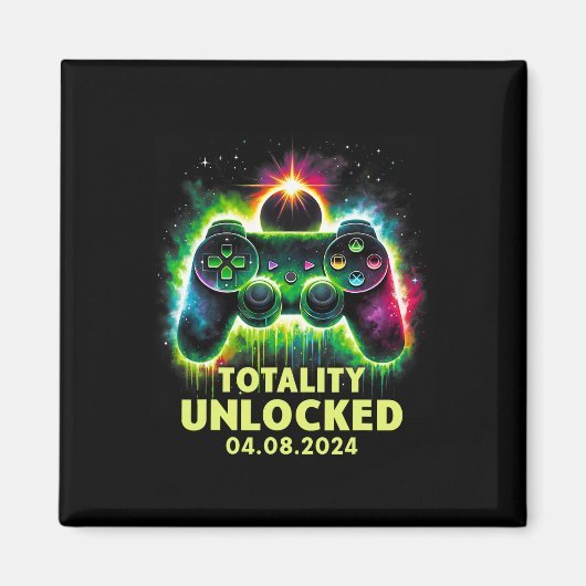 Eclipse 太陽の 2024ビデオゲーム マグネット (正面)