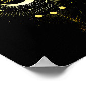 Eclipse 太陽の 2024ボーホサンムーンパス月の全月 ポスター (角)