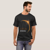 Eclipse 太陽の 2024ミズーリ全体春4.08.2 tシャツ (正面フル)