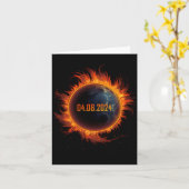 Eclipse 太陽の 2024全日食1 カード (黄色い花)