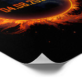 Eclipse 太陽の 2024全日食1 ポスター (角)