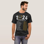 Eclipse 太陽の 2024北米ツアー州Totali Tシャツ (正面フル)