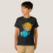 Eclipse 太陽の 2024地球おもしろい日月自撮りスパ tシャツ (正面フル)