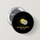 Eclipse 太陽の 2024太陽の Eclipse Kids Toddler Boys 缶バッジ (正面&裏面)