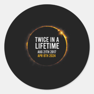 Eclipse 太陽の 2024年4月8日の全体が1回に2回発生 ラウンドシール