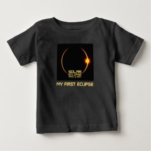 Eclipse 太陽の 2024年4月8日私の最初のEclipse ベビーTシャツ