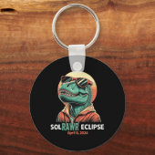 Eclipse 太陽の 2024年4月8日Eclipse Kids Boys Trex キーホルダー (正面)