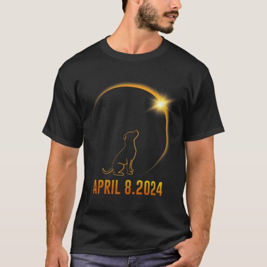 Eclipse 太陽の 2024犬の全体性1 tシャツ (正面)