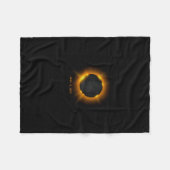 Eclipse 太陽の 2024長袖 フリースブランケット (正面(横))