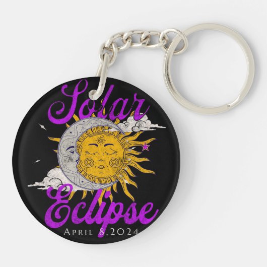 Eclipse 太陽の 2024 キーホルダー (裏面)
