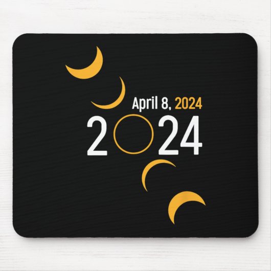 Eclipse 太陽の 2024 マウスパッド (正面)