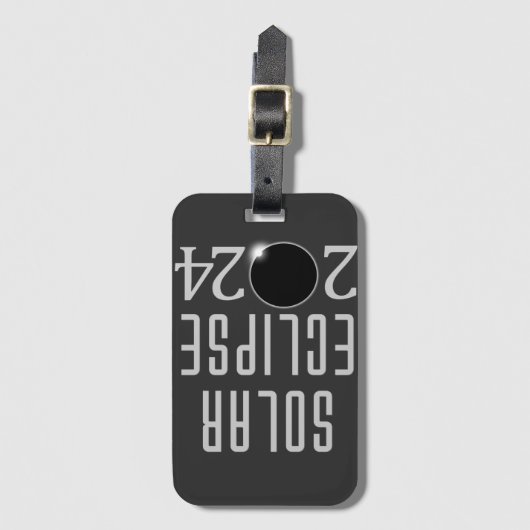 Eclipse 太陽の 2024 ラゲッジタグ (正面縦)