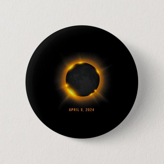 Eclipse 太陽の 2024 缶バッジ (正面)