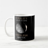 Eclipse 太陽の 2024 04デイトンオハイオ コーヒーマグカップ (左)