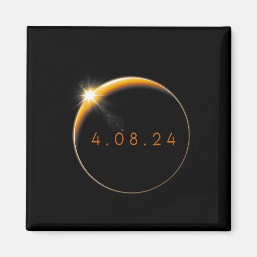 Eclipse 太陽の 2024 040824 Eclipse Mens Womens Kids マグネット (正面)