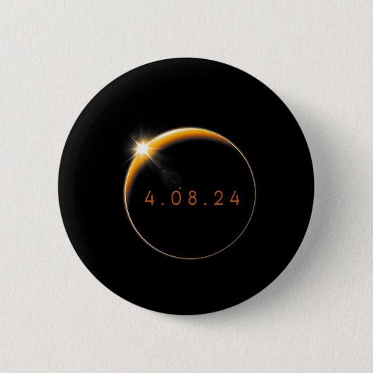 Eclipse 太陽の 2024 040824 Eclipse Mens Womens Kids 缶バッジ (正面)