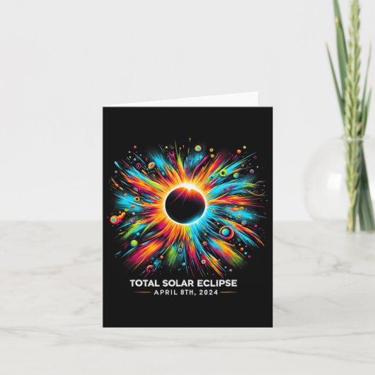 Eclipse 太陽の 2024 04.08.24 Eclipse Mens Womens Ki カード (正面)