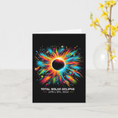 Eclipse 太陽の 2024 04.08.24 Eclipse Mens Womens Ki カード (黄色い花)