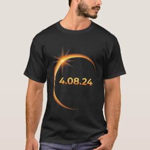 Eclipse 太陽の 2024 America Totality 04 08 24 Sprin Tシャツ