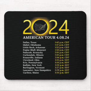 Eclipse 太陽の 2024 American Tour 2024 Totality Tot マウスパッド