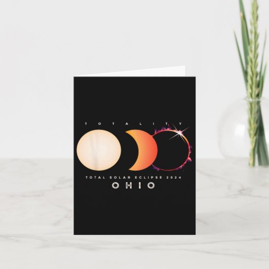 Eclipse 太陽の 2024 Ohio Total Eclipse America Garp カード (正面)