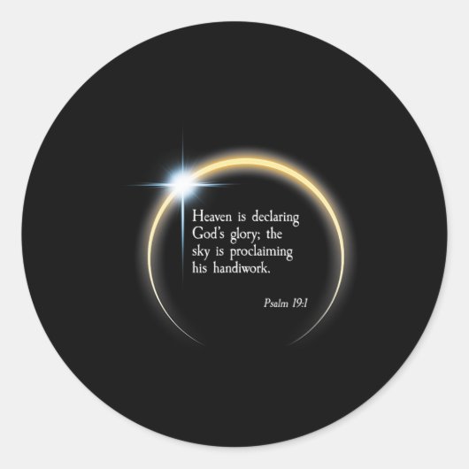 Eclipse 太陽の 2024 - Psalm 191 ラウンドシール (正面)