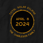 Eclipse 太陽の 2024 Tシパーソナライズされたャツ合計 Tシャツ