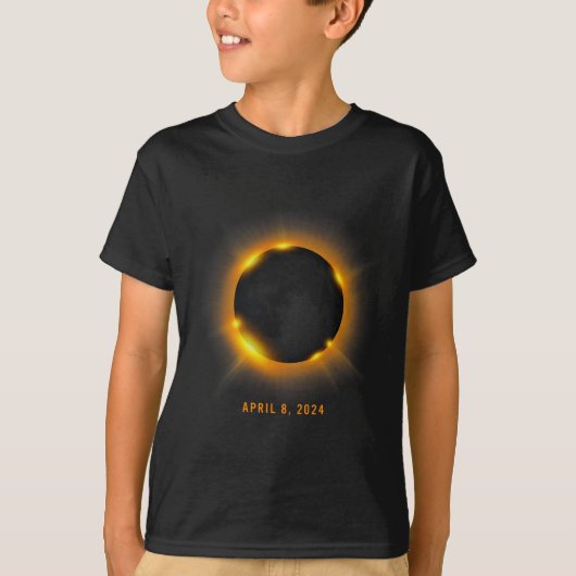Eclipse 太陽の 2024 tシャツ (正面)