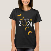 Eclipse 太陽の 2024 tシャツ (正面)